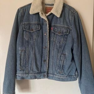 Levi’s Sherpa Denim Jacket Women’s XL